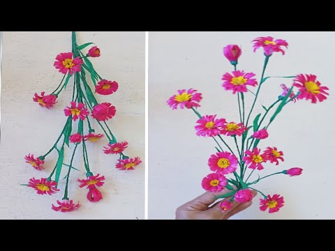 DIY | How To Make Aster Flower | Aster Paper Flower | Step by Step Tutorial