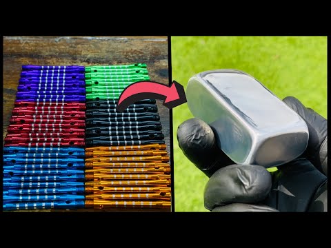 Dart Shaft Bar & Zero Fs Coin Casting - ASMR Metal Melting - Trash To Treasure - BigStackD Zinc