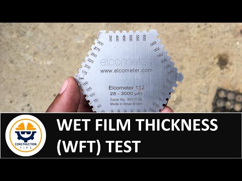Wet Film Thickness (WFT) test