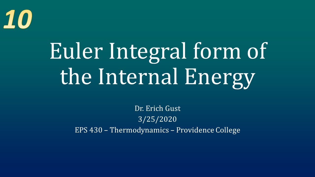 Euler Integral Form of U