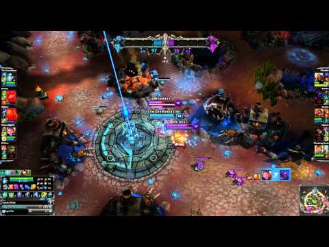 Zed thought he could 2v1 Taric...