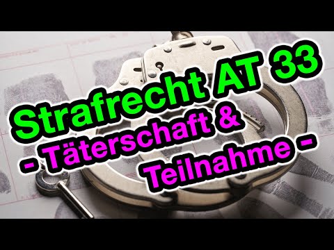 Täterschaft und Teilnahme - Strafrecht AT 33