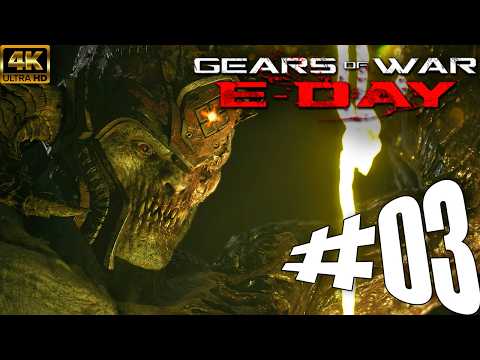 Gears of War E-Day – Longplay Part 3  – Full Game – No Commentary 4k [PC – Playthrough]