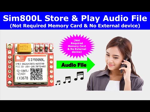 SIM800L to Make IVR Project | IVR audio SIM800L | SIM800L audio commands | SIM800L AT command IVR