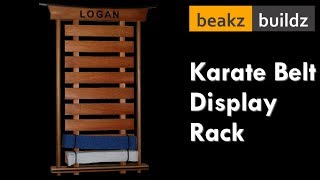 Japanese Inspired Karate Belt Display Rack