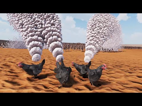 FULL AUTO CHICKENS! 🐔 6,000,000 RPM vs 50,000 ZOMBIES UEBS 2 | Ultimate Epic Battle Simulator 2