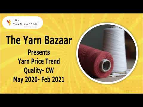 CW- Yarn Price Trend ( May 2020- Feb 2021) | The Yarn Bazaar |   Yarn Price | Combed Yarn