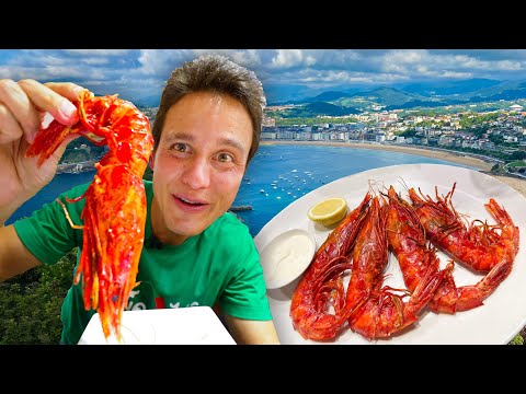 San Sebastian Food Tour - GIANT SCARLET PRAWNS ???? + Best Tortilla in Spain!! | Europe Food Paradise