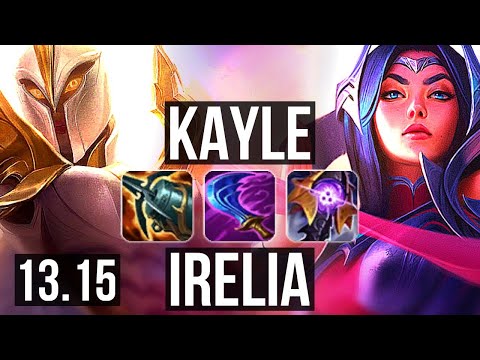 KAYLE vs IRELIA (TOP) | 2.8M mastery, 1000+ games, 7/2/10, Rank 12 Kayle | KR Challenger | 13.15