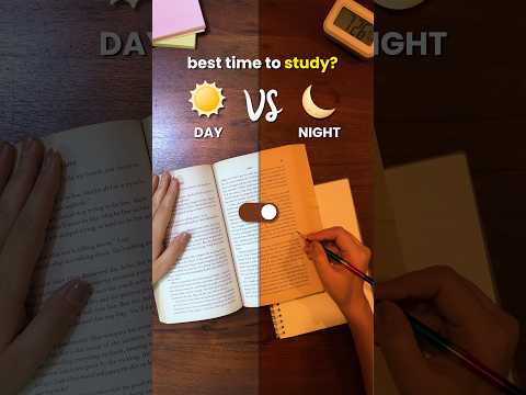 Best Time to Study 📚 Morning vs Night 🌞🌜 Boost Your Marks in Exams! 🚀 #studytips #motivation #exam