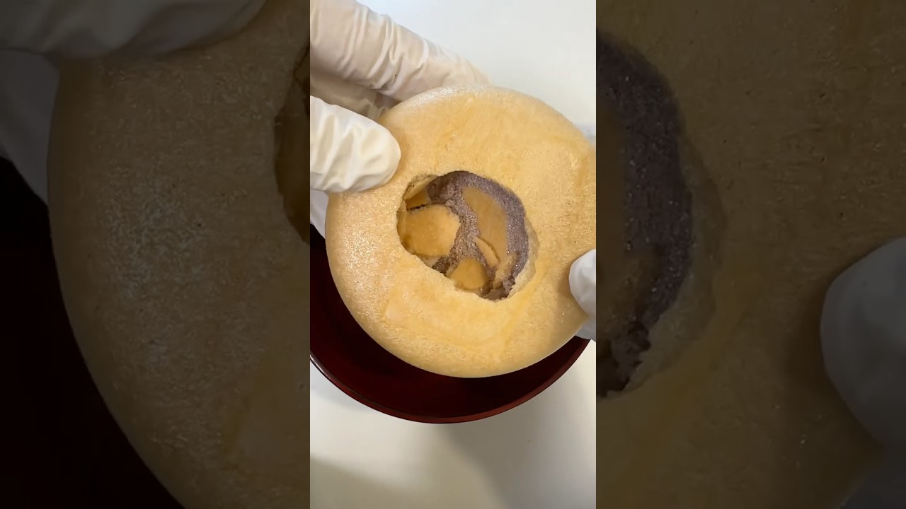 🎧The Texture of Japan | Wagashi ASMR The crisp sound of monaka #shorts #asmr #wagashiasmr