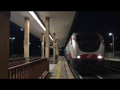 E402b.114 (Livrea FB) + Pilota UIC-Z1A npB 115-1 sull’ IC 613, in arrivo e partenza da Fano!