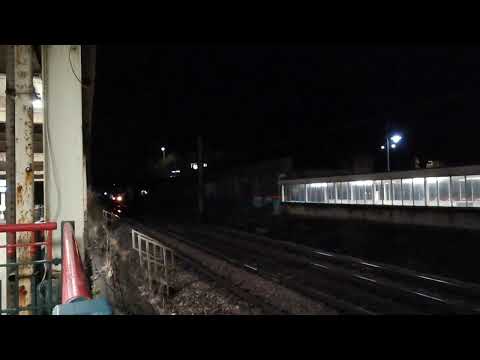 90046/90048 with 90014 dit 4m11 Coatbridge - Crewe liner, 4th November 2022