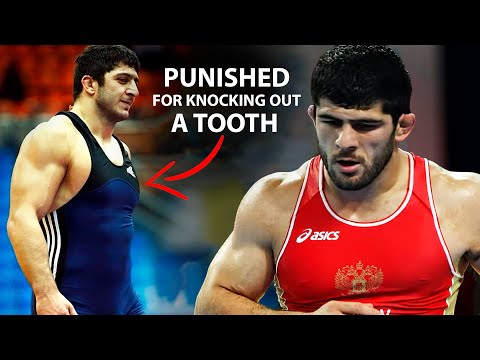 PUNISHED A DIRTY WRESTLER FOR KNOCKING OUT A TOOTH. Gatsalov vs Gogshelidze - Freestyle Wrestling