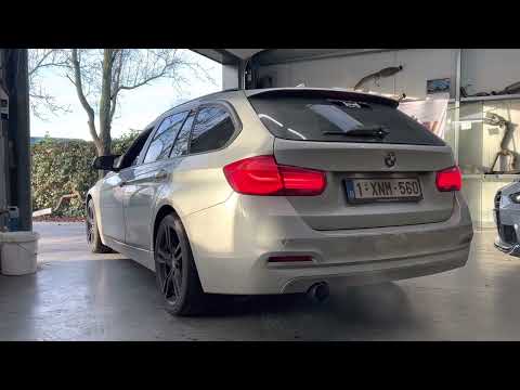 BMW F31 318d - CATLESS DOWNPIPE + STRAIGHT PIPE - POPCORN LIMITTER -