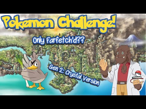 Can I beat POKEMON CRYSTAL using ONLY FARFETCH'D? || Pokemon Challenge w/Professor Squatch -NO ITEMS