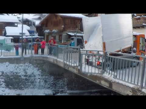 How we clear the snow in Zermatt