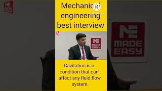 mechanical  engineering  best interview .cavitation  in pump||#ese #upsc #gate #shorts