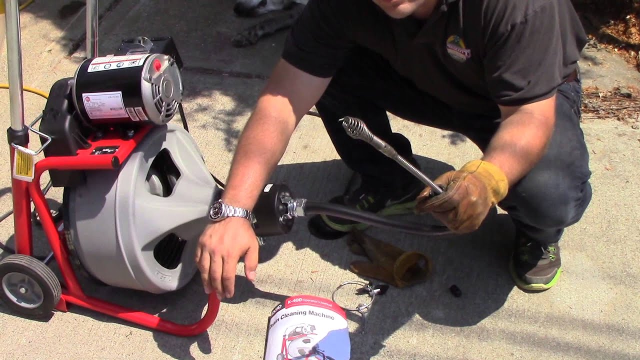 Ridgid K-400 Autofeed | Demonstration Drain Sewer Snake