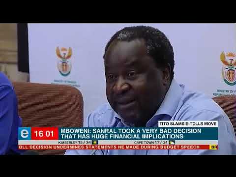 Mboweni Sanral took a very bad decision