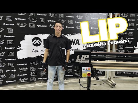 Lixadeira de Fita Pequena LIP-M com Motor Monofásico MAKSIWA-108-633 - Video
