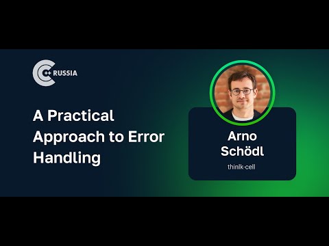 Arno Schödl — A Practical Approach to Error Handling