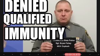 BRIAN CRYBABY FAHEY DENIED IMMUNITY