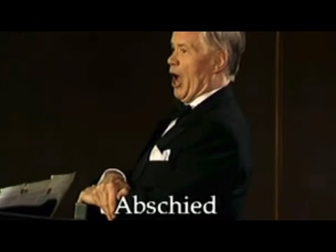 Fischer Dieskau mit Hartmut Höll Hugo Wolf: Mörike-Lieder “Abschied”