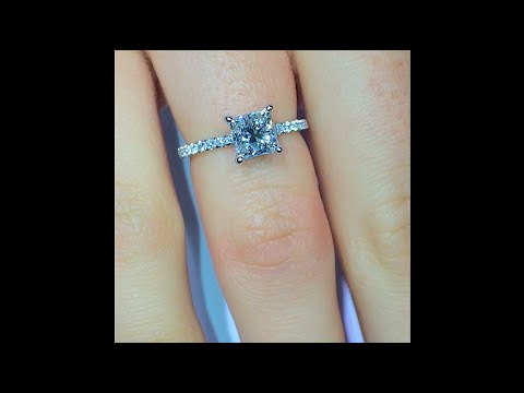 1.30 ct Princess Cut Diamond Engagement Ring