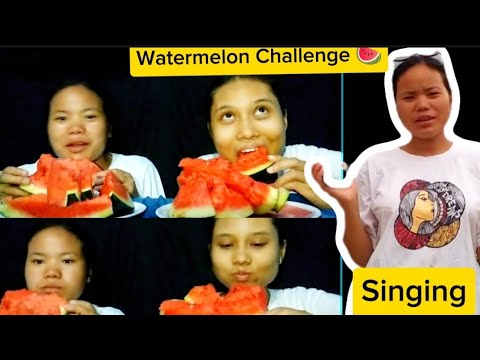 Watermelon CHALLENGE with khatra SINGING punishment