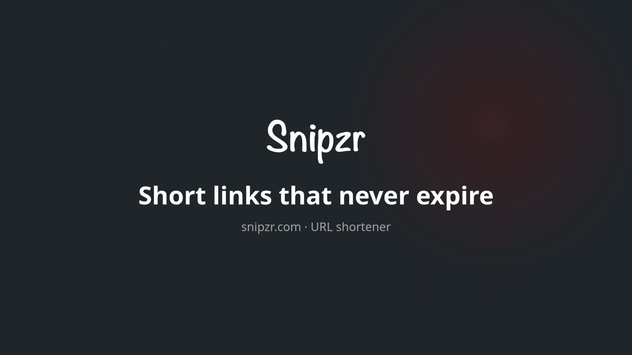 Snipzr demo video