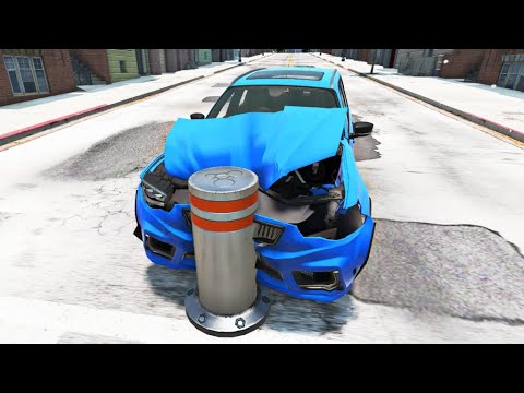 Cars vs Bollards #2 Sa Beamng Nation – BeamNG.Drive