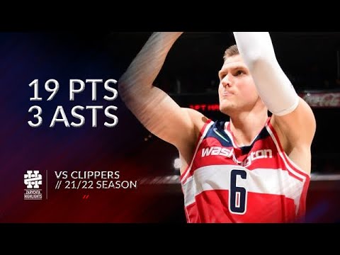 Kristaps Porzingis 19 pts 3 asts vs Clippers 21/22 season