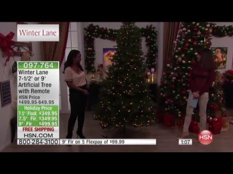 Winter Lane 7 Flocked Artificial Tree with Remote DTH 11 4 15 Bobby Ray Carter