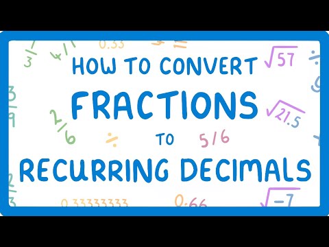 How to Convert Fractions to Recurring Decimals Proportions Part 3 6 15