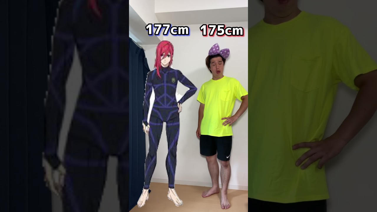 Shoma vs BLUELOCK Character height comparison #bluelock  #shorts