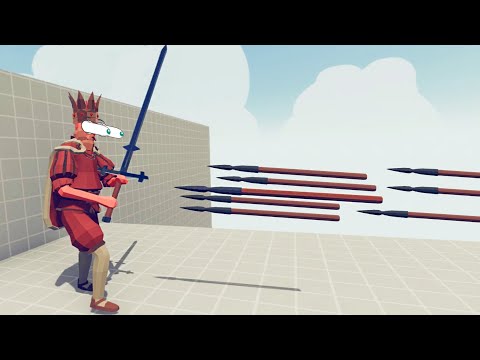 PINNING EVERY UNIT TO THE WALL - Totally Accurate Battle Simulator TABS