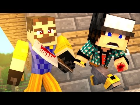 ПРИВЕТ СОСЕД В МАЙНКРАФТЕ! СЕКРЕТНАЯ ДВЕРЬ! HELLO NEIGHBOUR В MINECRAFT