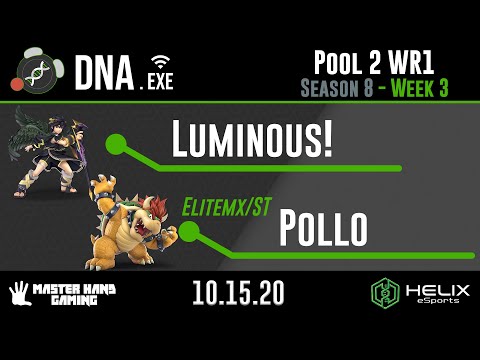 DNA.EXE S8:W3 - Luminous! (Dark Pit) vs Elitemx/ST | Pollo (Game & Watch, Bowser) - Pool 2 WR1