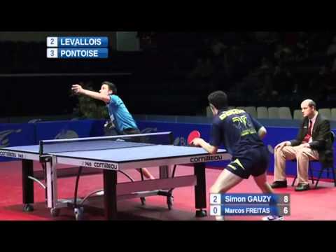 Simon Gauzy-Marcos Freitas [French Pro A 2011-2012 Levallois-Pontoise]