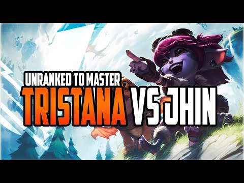 Tristana vs Jhin - ADC Unranked to Master Gameplay Commentary Plat 2