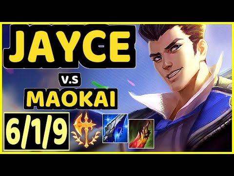 PAPRYZE (JAYCE) vs MAOKAI - 6/1/9 KDA TOP CHALLENGER GAMEPLAY - OC