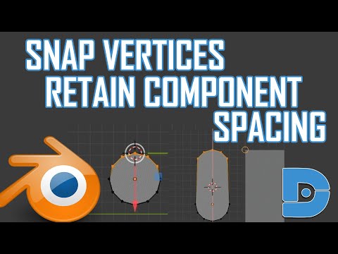 Switching From Maya to Blender 2.82a - Snapping Vertices and Retaining Component Spacing