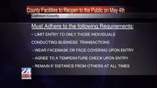 Calhoun County Facilities to Reopen to the Public Under Safer At Home Order