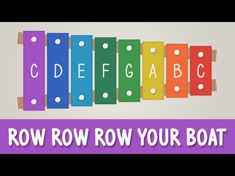 How to play Row Row Row Your Boat on a Xylophone - Easy Songs - Tutorial