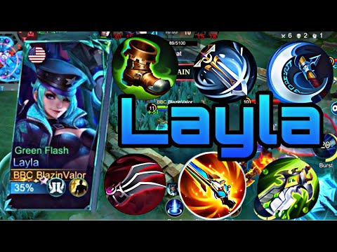 🚀 “The ULTIMATE Layla Build for Max Damage! | One Shot Every Hero | Mobile Legends”