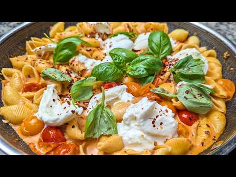 Creamy Tomatoes and BURRATA Pasta Recipe How To Make  #burrata #pasta #recipe