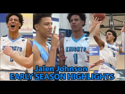 NUMBER ONE JUNIOR IN THE NATION?!?! Jalen Johnson EARLY SEASON HIGHLIGHTS