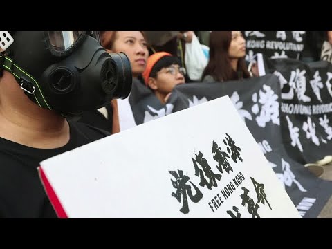 臺灣數百人集會要求釋放12名被中國逮捕的香港人 (Hundreds rally in Taiwan, call for release of 12 Hong Kong people arrested by China)