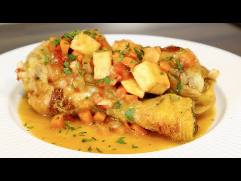 The stewed chicken with potatoes my grandmother used to make! Homemade step-by-step recipe